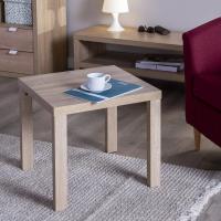 Стол журнальный Энкель, 50x50x45 см, Дуб беленый, ширина 50 см, кофейный столик, в гостиную или зал, под диван