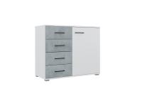 Комод NOVA, цвет Белый/Бетон