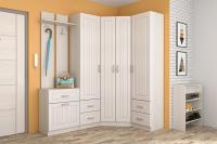 Прихожая Иннэс 6 МДФ набор 2, ширина 185 см, мебель комплект, шкаф для одежды, вешалка