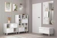 Прихожая МС ЭГО набор 2, ширина 240 см, комплект мебели, вешалка, с зеркалом, шкаф