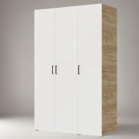 Шкаф 3ств 1350 Бостон, цвет Крафт золотой/Белый (штанги)