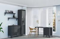 Комплект мебели для офиса МС Шарм набор 3, рабочий стол, ширина 130 см, мебель в кабинет, комод