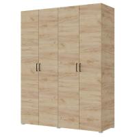 Шкаф 4ств 1800 Бостон, цвет Крафт золотой (4 ящика+полки+штанга)