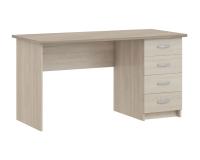 Стол письменный Сити-4 цвет Ясень Шимо светлый ширина 145 см ЛДСП с выдвижными ящиками для спальни и офиса
