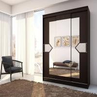 Шкаф-купе Николь 3 ширина 170 см Венге / Лиственница светлая , для одежды, большой, высота 220 см, высокий