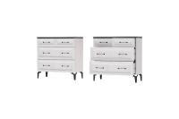 Комод К-1 Шарм Ясень Анкор светлый, ширина 91 см, с ящиками, в спальню, в гостиную