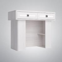 Стол туалетный Парма Нео, цвет Ясень анкор светлый, экокожа polo белая