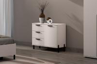 Комод МС "Норден" цвет Графит, Кашемир, ширина 90 см, для спальни, с ящиками, гардеробная