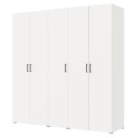 Шкаф 5ств 2250 Бостон, цвет Белый (2 ящика+полки Б+штанга)