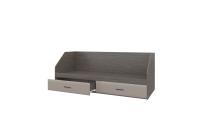 Кровать Ненси 800/2 ящика, цвет Венге/Капучино глянец спальное место 80*200 см ЛДСП для подростков и детей