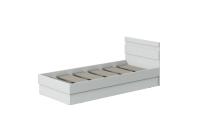 Кровать МС "Соната" цвет Белый Текстурный, 90 см , подростковая для подростка мальчика и девочки, напольная, односпальная