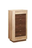 Комод 34.12 Фантазия, Дуб каньон / дуб кальяри, ширина 59 см, высокий, напольный, с ящиками для спальни или гостиной