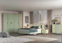 Спальня ЮМИ 4 Дуб серый-Эвкалипт-Simple 21