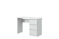 Стол письменный МС "Соната" Цвет Белый Текстурный, ширина 110см, большой, ученический, длинный, с ящиками