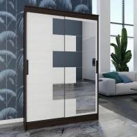 Шкаф-купе Элегант 3 ширина 126 см Дуб венге / Сосна Лоредо, для одежды, большой, высота 200 см, высокий