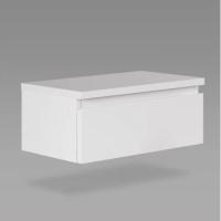 Тумба прикроватная подвесная Варма 50х21х30, цвет Белый, ширина 50 см с выдвижным ящиком, настенная в спальню