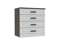 Комод 800 ВЕНЕЦИЯ-1 Венге/Белое дерево, ширина 80 см, с ящиками, напольный, для спальни и гостиной