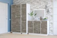 Прихожая МС ЭГО набор 4, ширина 252 см, комплект мебели, вешалка, с зеркалом, шкаф