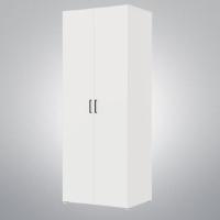 Шкаф 2ств 1000 Бостон, цвет Белый (штанги), ширина 100 см, в спальню или прихожую, двухстворчатый, высокий