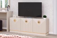 Тумба под ТВ Капри, цвет Сатин