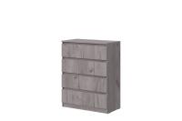 Комод №1 "Соната" цвет Дуб Крафт серый, ширина 80 см, для спальни, с ящиками, гардеробная