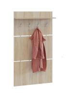 Настенная вешалка в коридор ВШ-3.1, Дуб Сонома, ширина 90 см, в прихожую с крючками для верхней одежды, для дома