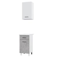 Кухня Trend 400, цвет Белый/Бетон