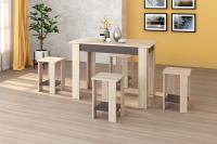 Стол обеденный "Виола Эко", Цвет Дуб Сонома/Дуб Венге, ширина 100 см, для кухни