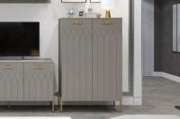 Шкаф низкий Капри 2, 1435x920x425, цвет Мокко, Силк анис