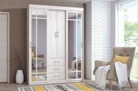 Шкаф-купе арт. 010 Бодега белая, ширина 160 см, шкаф для одежды, в спальню, в прихожую