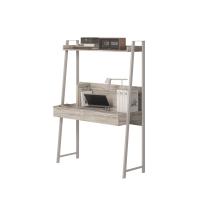 Стол компьютерный 1200 УНИКУМ имеет функциональную верхнею полку и две выдвижные секции цвет Артвуд темный/МЕТАЛЛ Серый Муар ширина 120 см