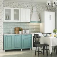 Кухня Trend 1300, цвет Белый / Арктик МДФ, ширина 130 см, для дома, с полками и выдвижными ящиками