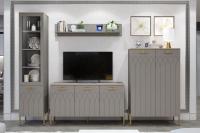 Гостиная "Капри 2" (комплект 1), цвет Мокко, Силк анис