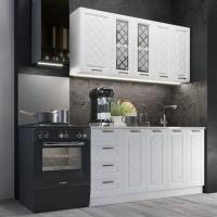 Кухня Агава 1600х600 акация белая, для кухни, для дома, с полками и выдвижными ящиками