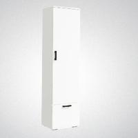 Шкаф бельевой Ника (ШБ500) Белый гладкий, с полками, напольный, ЛДСП