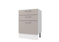 Кухонный модуль Оптима Стол 80 - 3 ящика, цвет Холст латте