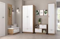 Прихожая МС ЭГО набор 1, ширина 240 см, комплект мебели, вешалка, с зеркалом, шкаф