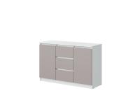 Комод №4 "Соната" цвет Белый текстурный, Кашемир, ширина 120 см, для спальни, с ящиками, гардеробная