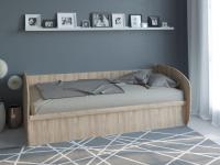 Кровать КД-1.8 (подъёмный мех) Дуб Баррик ЛДСП для спальни для подростков
