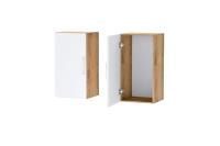 DL Антресоль Иннэс 7 Дуб Крафт золотой и Белый ЛДСП, ширина 80 см, хранение вещей, полка, в гостиную, в спальню