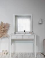 Стол туалетный САГА, 92х45, цвет Белый, ширина 92 см, с ящиками, без зеркала, для косметики и ухода