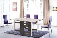 Cтол книжка "Лидер" Цвет Дуб венге / Дуб белфорд, ширина 160 см, обеденный, кухонный, для кухни, в гостиную, для зала