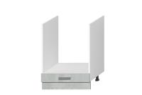 Кухонный модуль "Тифани" НД-60 Белый, Бетонный Камень, ширина 60 см, напольный, с выдвижным ящиком