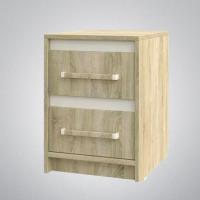 Тумба прикроватная Эдем-1 Дуб сонома / Белый жемчуг ширина см ЛДСП ящика в спальню