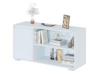 ТВ-тумба Т-2 цвет Белый, ширина 110 см, с полками под телевизор, зона ТВ в гостиной или спальне