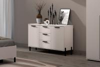 Комод МС "Норден" цвет Графит, Кашемир, ширина 124 см, для спальни, с ящиками, гардеробная