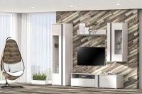 Гостиная Аллегро 7, ширина 220 см, стенка гостиная, тумба под телевизор, шкаф распашной