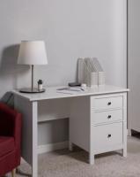 Стол письменный САГА, 120х56, цвет Белый, ширина 120 см с тумбой и ящиками, школьнику для учебы