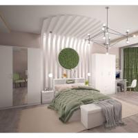 1Plus1 Кровать 1600 Париж, ширина 160 см, Цвет Белый, кровать в спальню