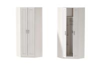 Шкаф угловой Колибри МДФ, ширина 80 см, со штангой, с полками, в гостиную, в спальню, в прихожую